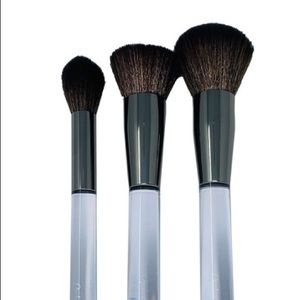 NEW Opulent Beauty Crystal Clear Makeup Brush Set